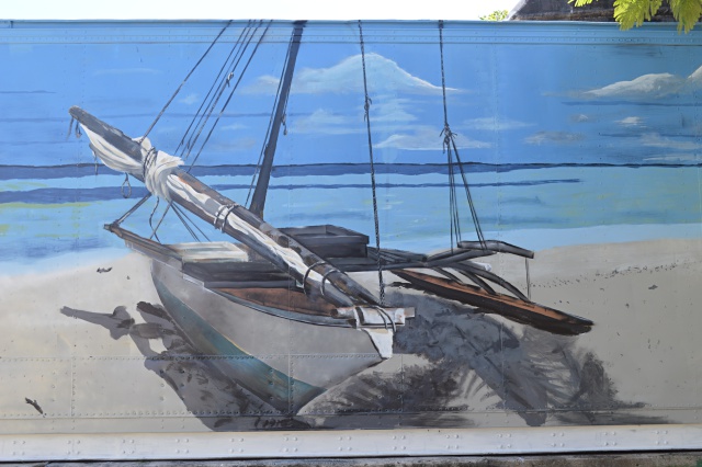 A section of the mural that Apo Leo painted for WAM. Photo: Karen Earnshaw