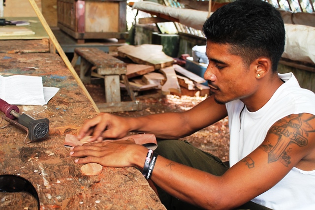Alumni Linton Baso graduated from the WAM program in 2010 and is now a full-time instructor with the program. In 2014, he also graduated from a program in the Australia Pacific Technical College and is passing on his newly-learned skills to trainees.