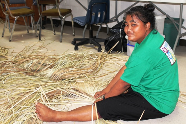 Alumni Neila George graduated from the WAM program in 2012 and is now attending the Juran Ae weaving program, which is next to the Ministry of Education.