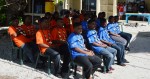 The graduates proudly wearing their WAM T-shirts at the ceremony. Photo: Cary Evarts