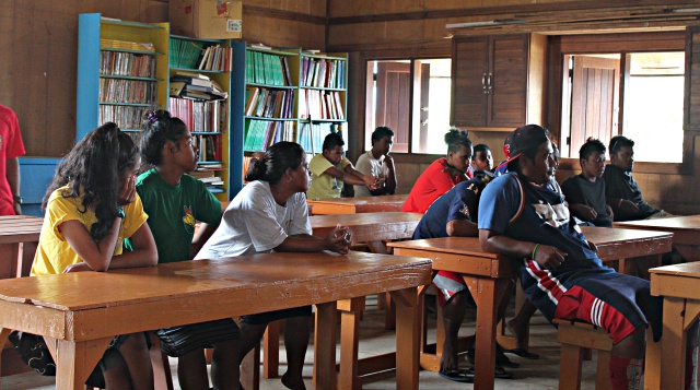 New trainees on day one of the NTC sponsored program. Photo: Tolina Toeming