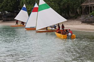 WAM trainees receiving sailing instruction. Photo: Isocker Anw