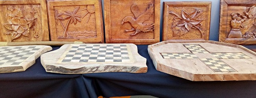 his is just a few of the beautiful handmade wood products the GEF trainees have made. Photo: Suemina Bohanny