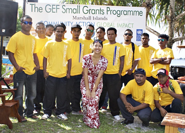 Graduates with Yoshiko Yamaguchi from GEF. Photo: Tamie Bowman