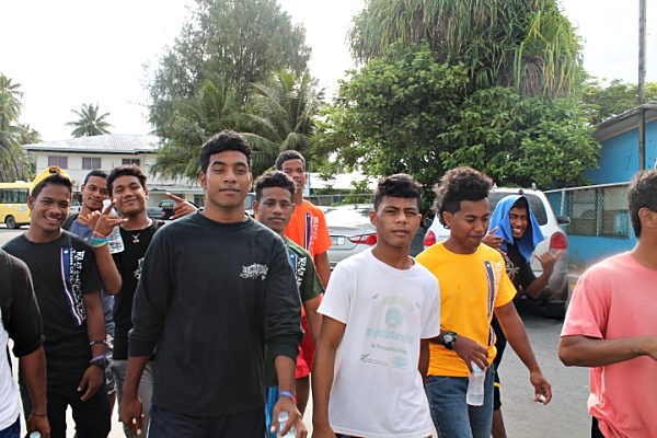 Trainees partipate in WAM Walk-a-Thon for Health. Photo: Suemina Bohanny