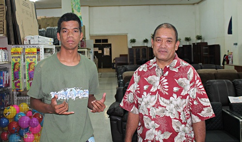 Trainee Ed Edwards was a volunteer at Office Mart during his OJT. Photo: Sealand Laiden